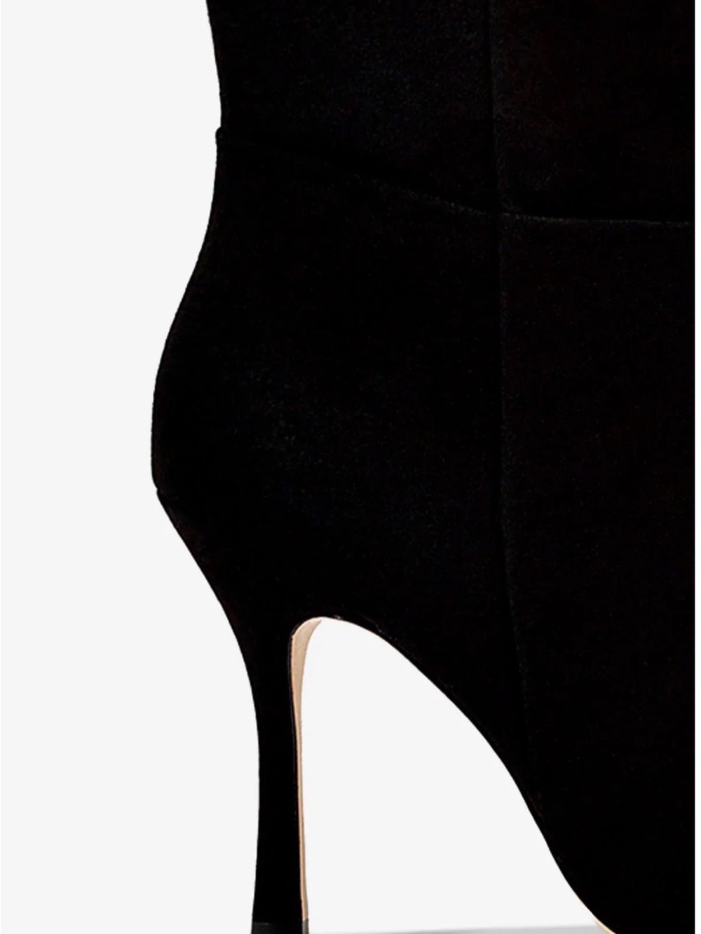 Larroude Kate Slouch Black Suede Pointed-Toe Stiletto Boots 7.5 NWT NIB - Picture 5 of 14